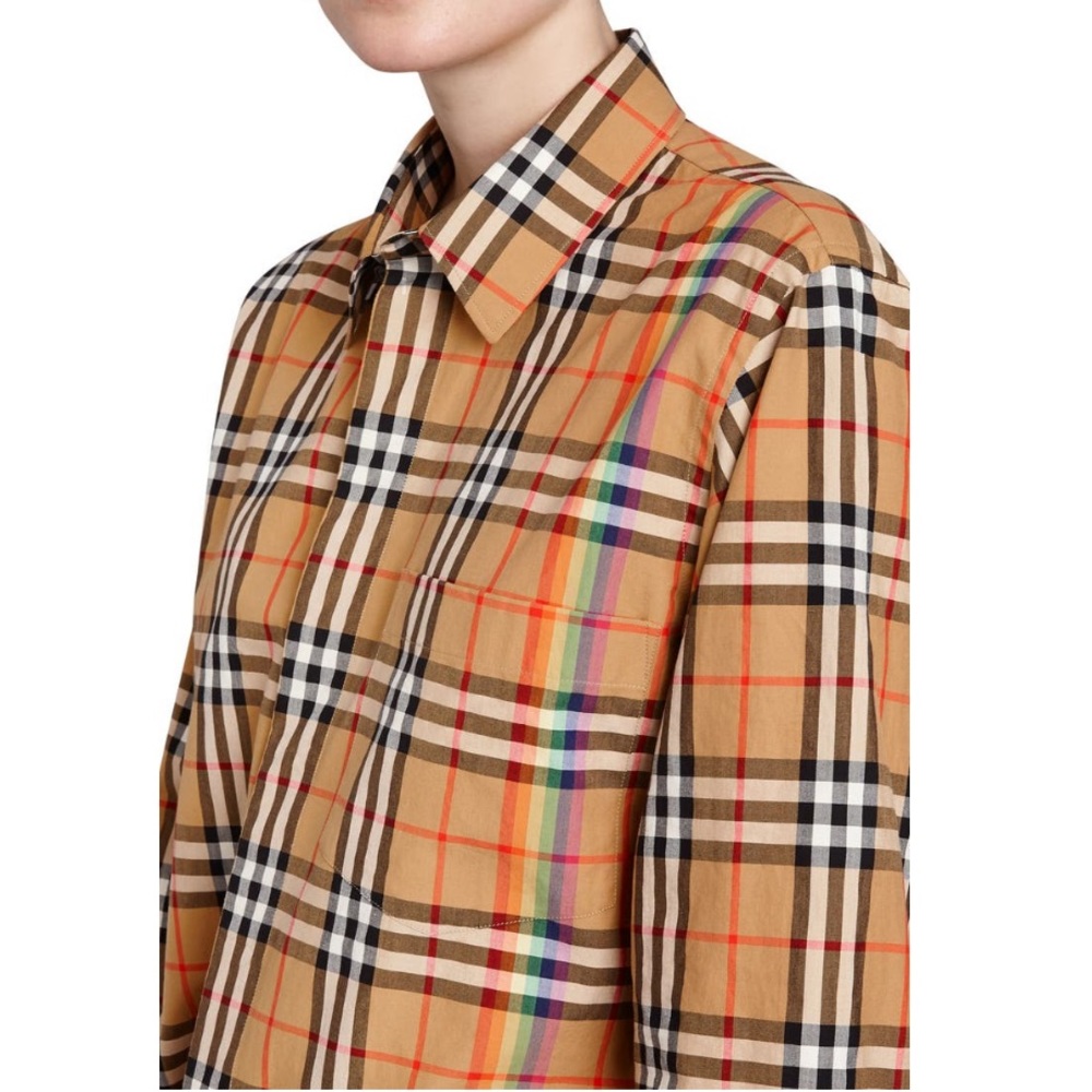 Burberry: Rainbow Chemise Nova Vintage Check Button Shirt (Limited Edition) - Picture 3 of 17